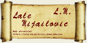 Lale Mijailović vizit kartica